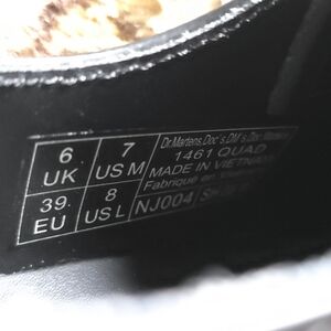 Dr. Martens 1461 Quad  Black Platform Shoes